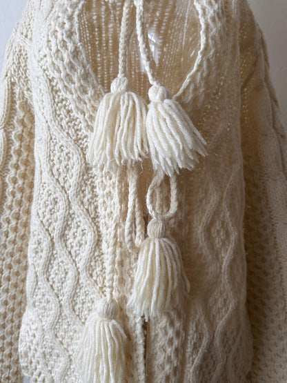 Handmade wool hooded jacket