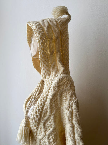 Handmade wool hooded jacket