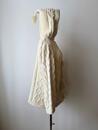 Handmade wool hooded jacket