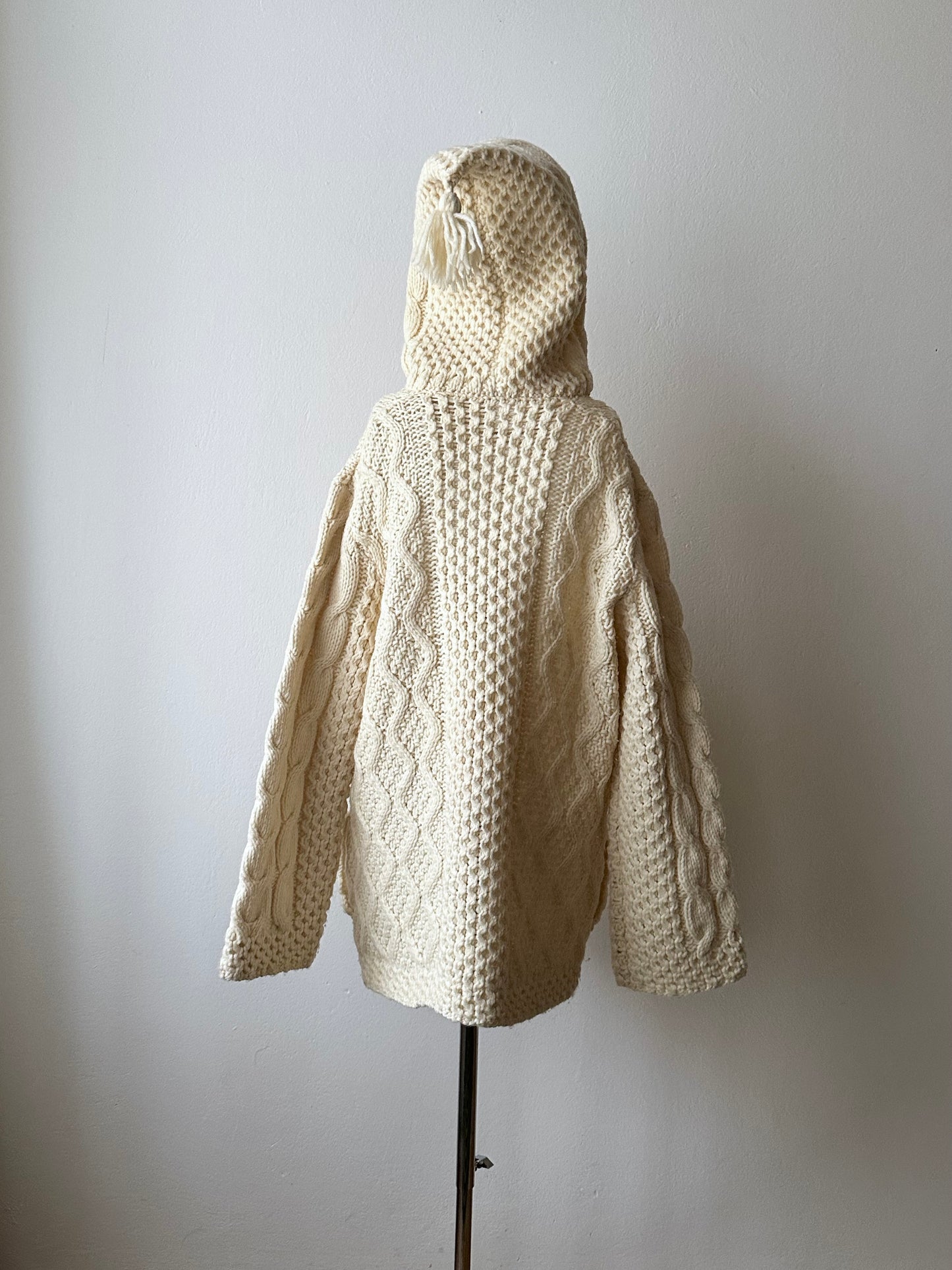 Handmade wool hooded jacket