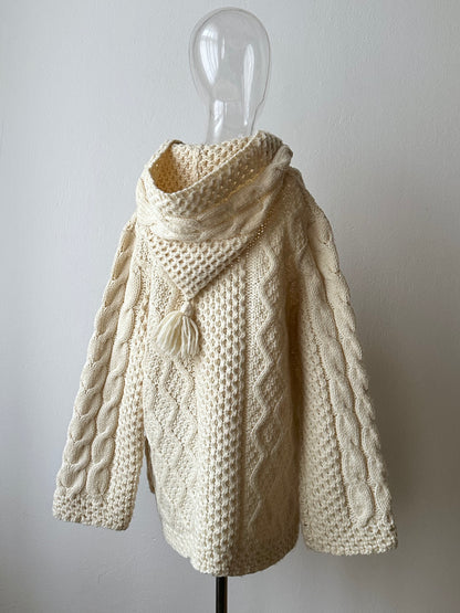 Handmade wool hooded jacket