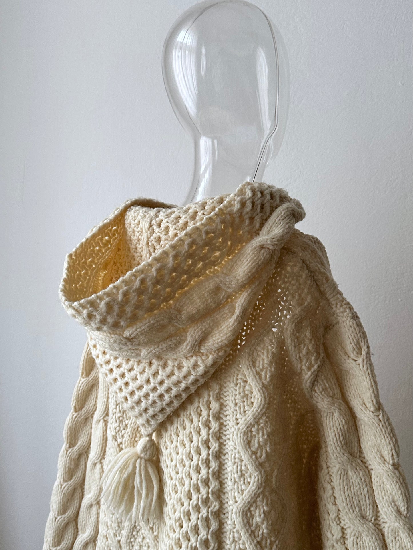 Handmade wool hooded jacket