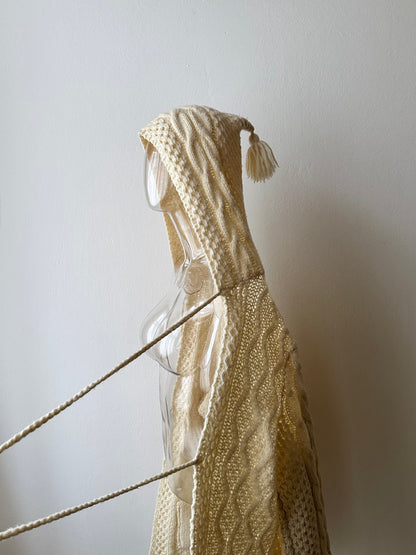 Handmade wool hooded jacket