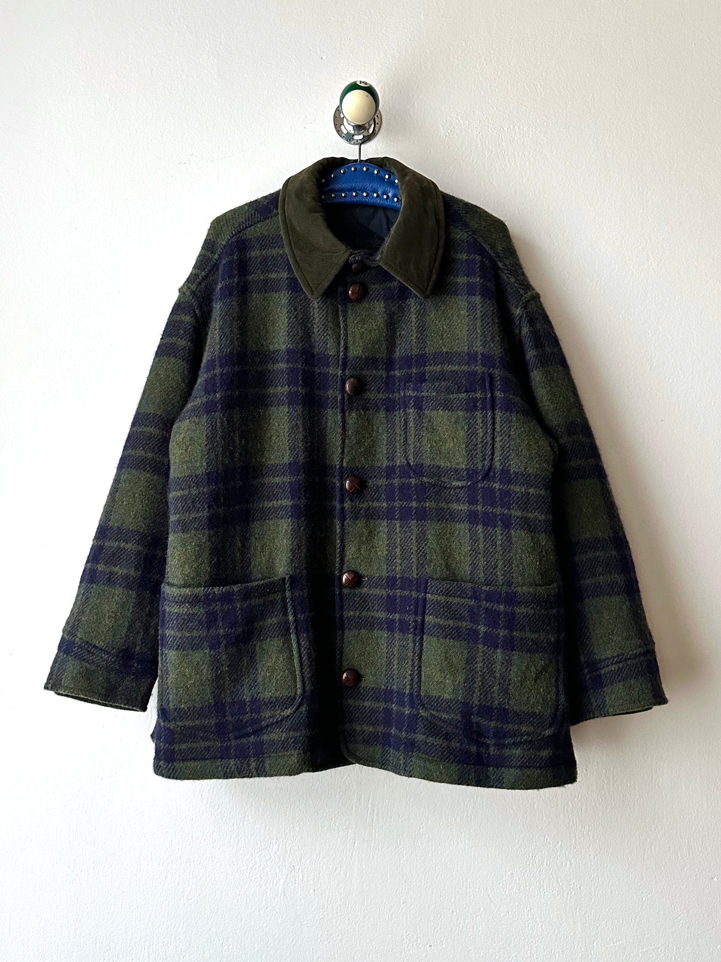 1980's Hugo Boss Chore Jacket ボス Toto Praha Vintage clothing store プラハ 古着屋 Antique shop ヴィンテージ カバーオール ウール Wool Rare レアヒューゴボス ユーロ古着 ヨーロッパ古着 ユーロヴィンテージ  Prague totototip 