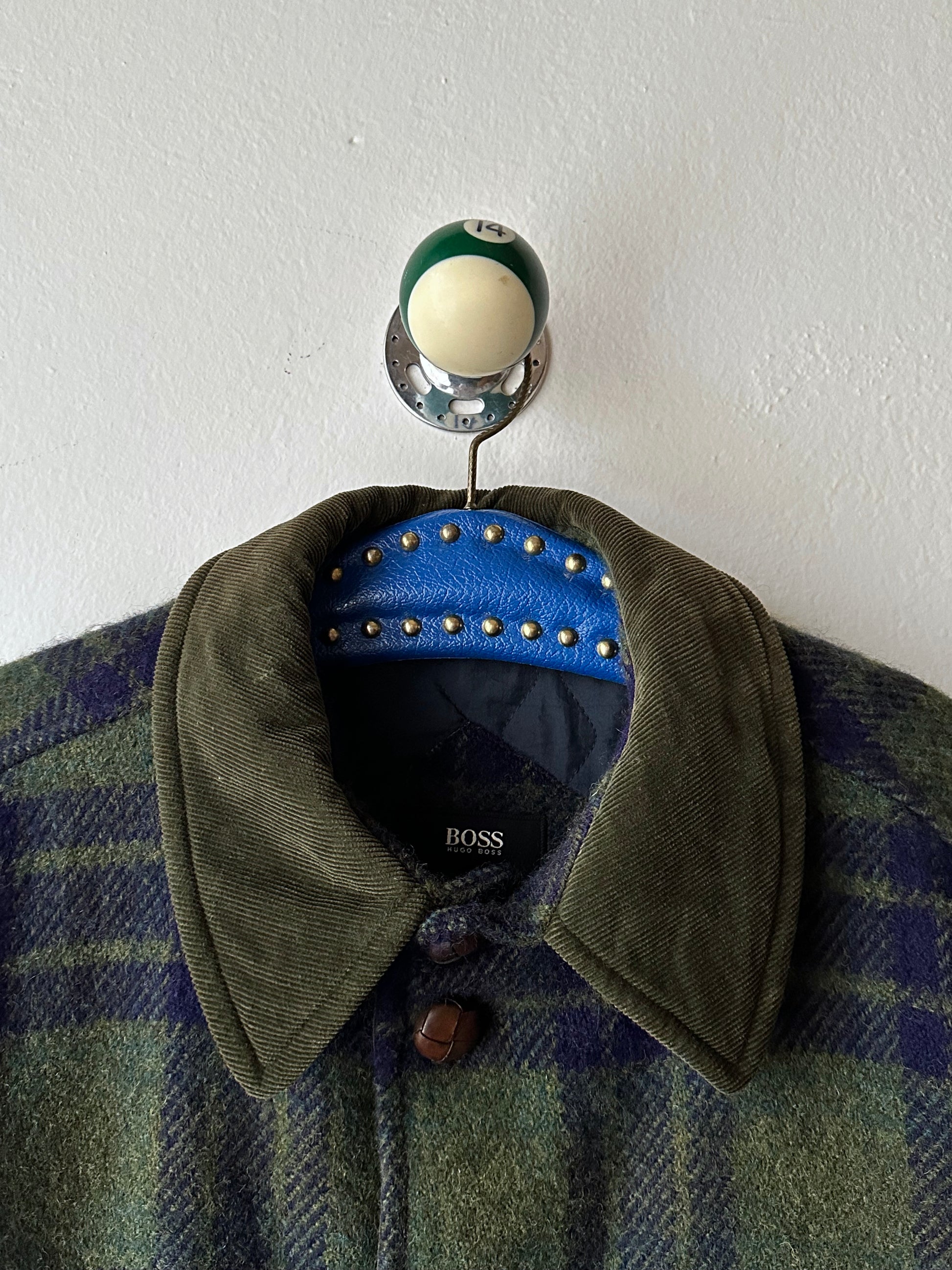 1980's Hugo Boss Chore Jacket ボス Toto Praha Vintage clothing store プラハ 古着屋 Antique shop ヴィンテージ カバーオール ウール Wool Rare レアヒューゴボス ユーロ古着 ヨーロッパ古着 ユーロヴィンテージ  Prague totototip 