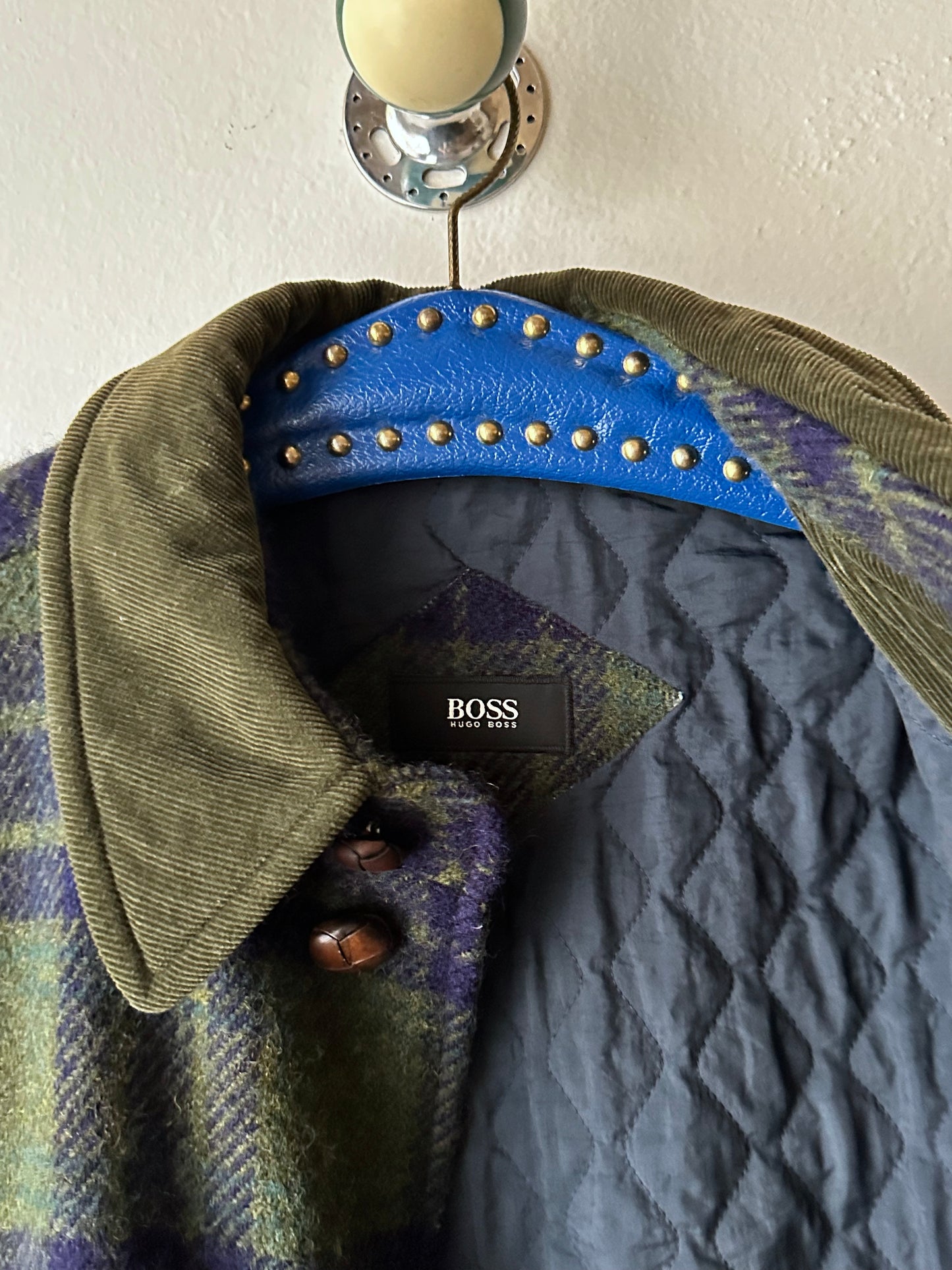1980's Hugo Boss Chore Jacket ボス Toto Praha Vintage clothing store プラハ 古着屋 Antique shop ヴィンテージ カバーオール ウール Wool Rare レアヒューゴボス ユーロ古着 ヨーロッパ古着 ユーロヴィンテージ  Prague totototip 