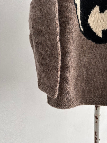 Pachamama Yin yang wool jumper - XL