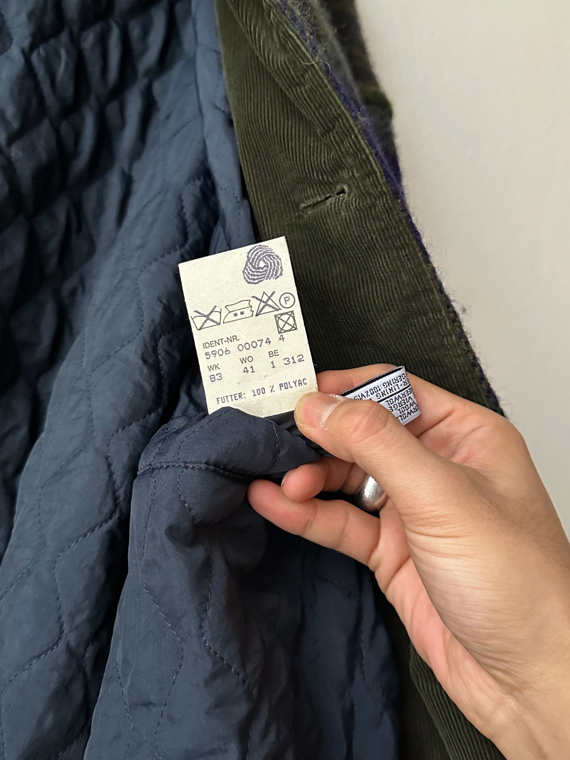 1980's Hugo Boss Chore Jacket ボス Toto Praha Vintage clothing store プラハ 古着屋 Antique shop ヴィンテージ カバーオール ウール Wool Rare レアヒューゴボス ユーロ古着 ヨーロッパ古着 ユーロヴィンテージ  Prague totototip 