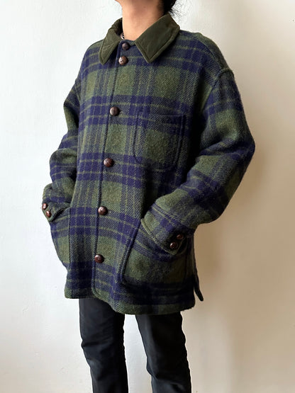 1980's Hugo Boss Chore Jacket ボス Toto Praha Vintage clothing store プラハ 古着屋 Antique shop ヴィンテージ カバーオール ウール Wool Rare レアヒューゴボス ユーロ古着 ヨーロッパ古着 ユーロヴィンテージ  Prague totototip 