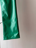 Green trousers coated with polyurethane - w26