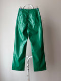 Green trousers coated with polyurethane - w26