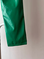 Green trousers coated with polyurethane - w26