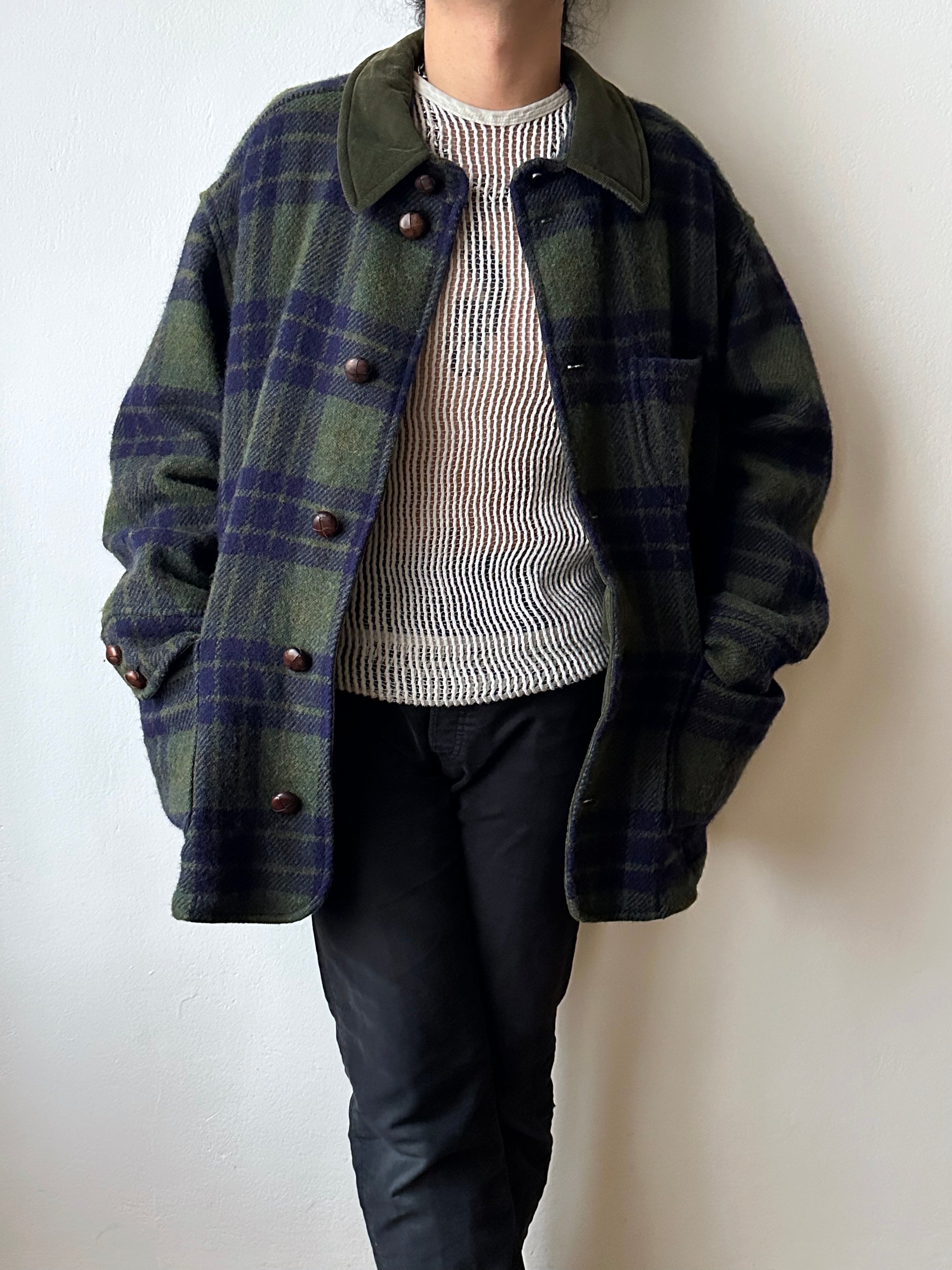 1980's Hugo Boss Chore Jacket ボス Toto Praha Vintage clothing store プラハ 古着屋 Antique shop ヴィンテージ カバーオール ウール Wool Rare レアヒューゴボス ユーロ古着 ヨーロッパ古着 ユーロヴィンテージ  Prague totototip 