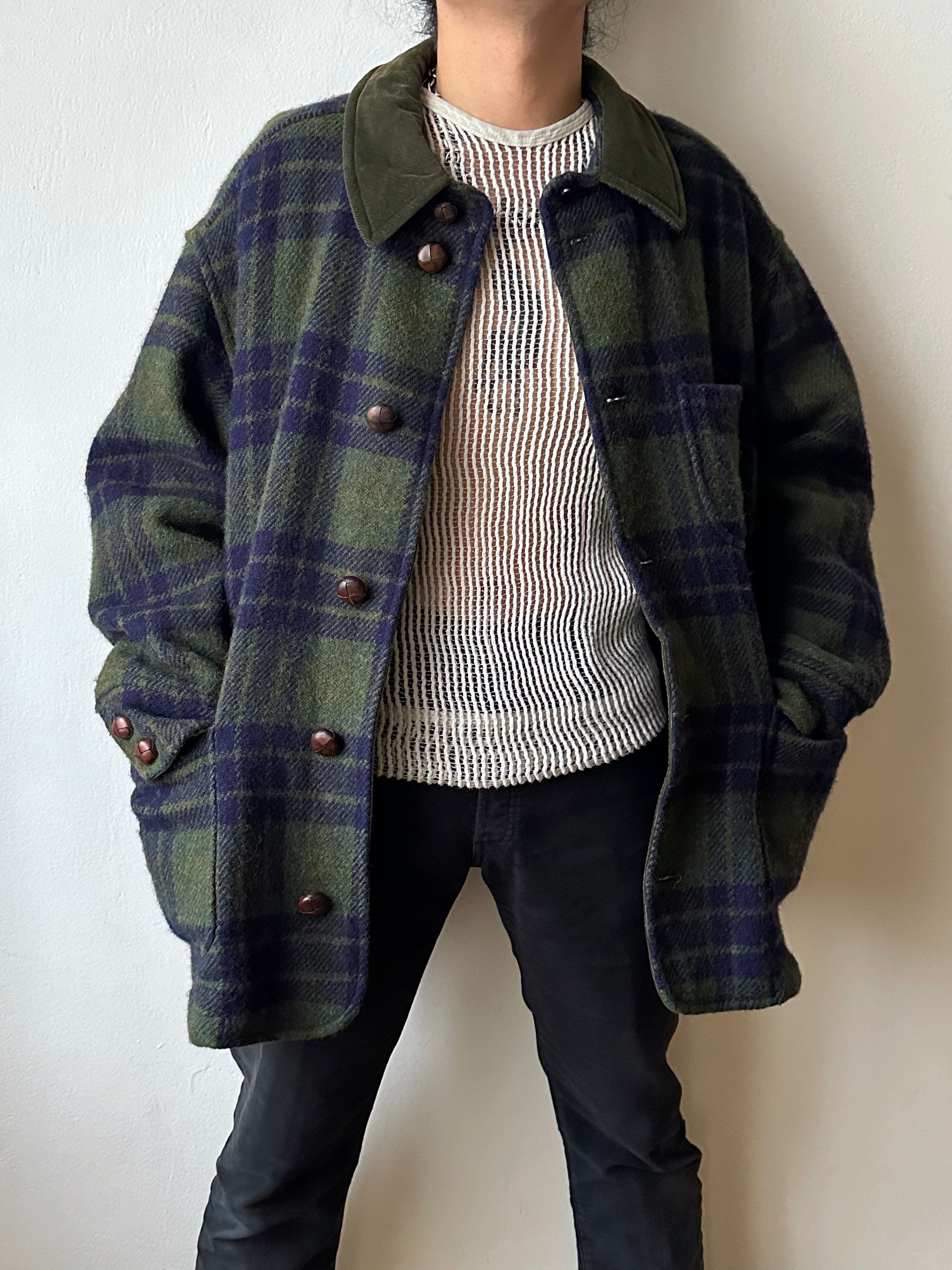 1980's Hugo Boss Chore Jacket ボス Toto Praha Vintage clothing store プラハ 古着屋 Antique shop ヴィンテージ カバーオール ウール Wool Rare レアヒューゴボス ユーロ古着 ヨーロッパ古着 ユーロヴィンテージ  Prague totototip 