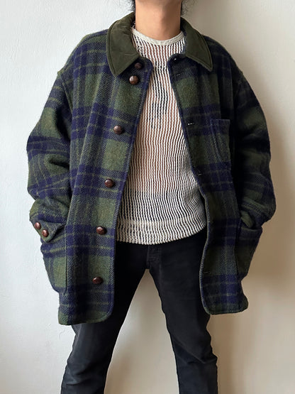 1980's Hugo Boss Chore Jacket ボス Toto Praha Vintage clothing store プラハ 古着屋 Antique shop ヴィンテージ カバーオール ウール Wool Rare レアヒューゴボス ユーロ古着 ヨーロッパ古着 ユーロヴィンテージ  Prague totototip 