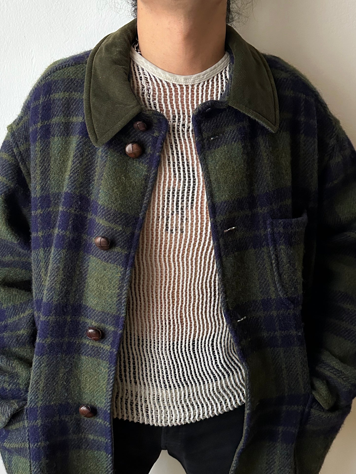1980's Hugo Boss Chore Jacket ボス Toto Praha Vintage clothing store プラハ 古着屋 Antique shop ヴィンテージ カバーオール ウール Wool Rare レアヒューゴボス ユーロ古着 ヨーロッパ古着 ユーロヴィンテージ  Prague totototip 