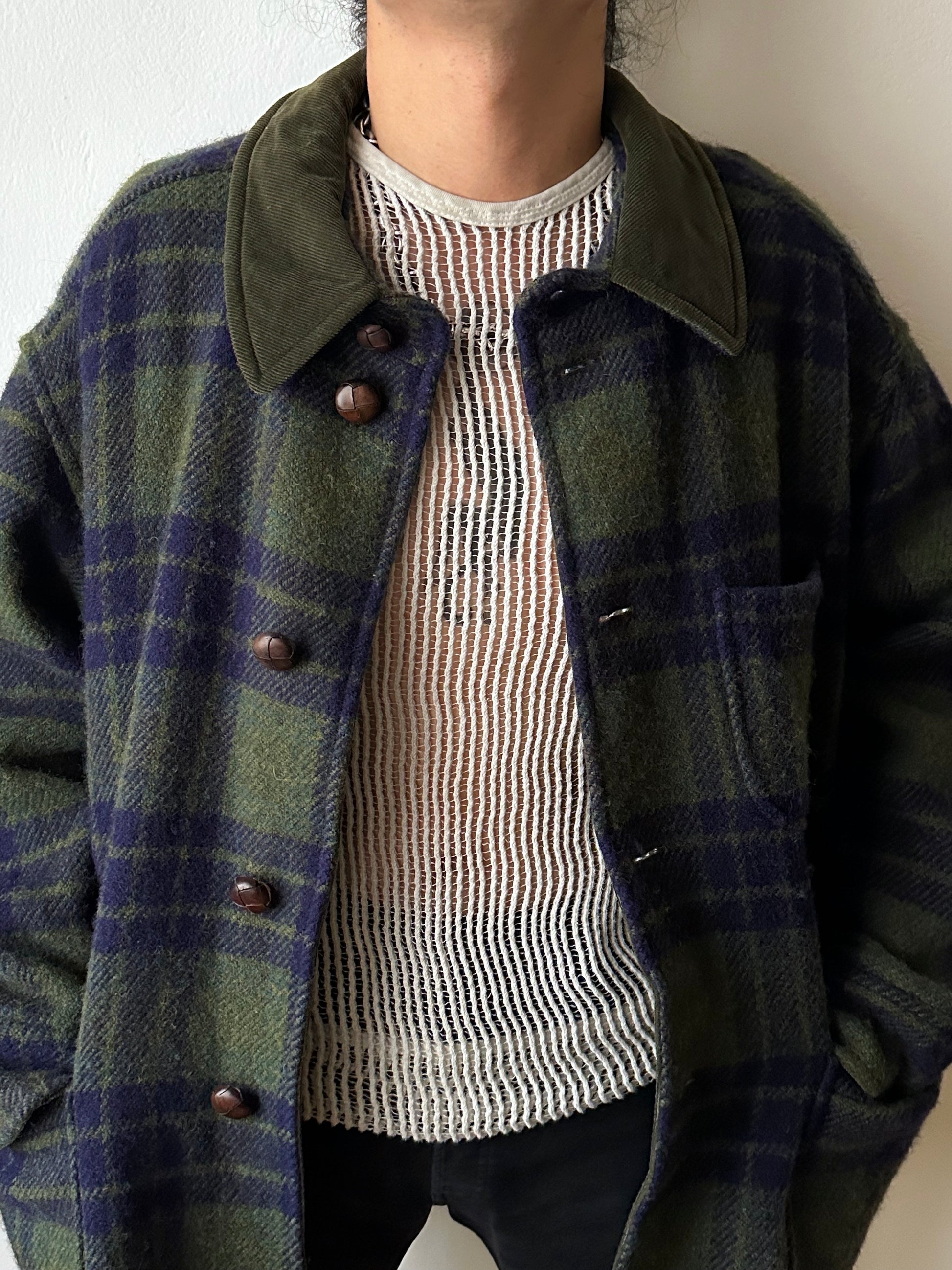 1980's Hugo Boss Chore Jacket ボス Toto Praha Vintage clothing store プラハ 古着屋 Antique shop ヴィンテージ カバーオール ウール Wool Rare レアヒューゴボス ユーロ古着 ヨーロッパ古着 ユーロヴィンテージ  Prague totototip 