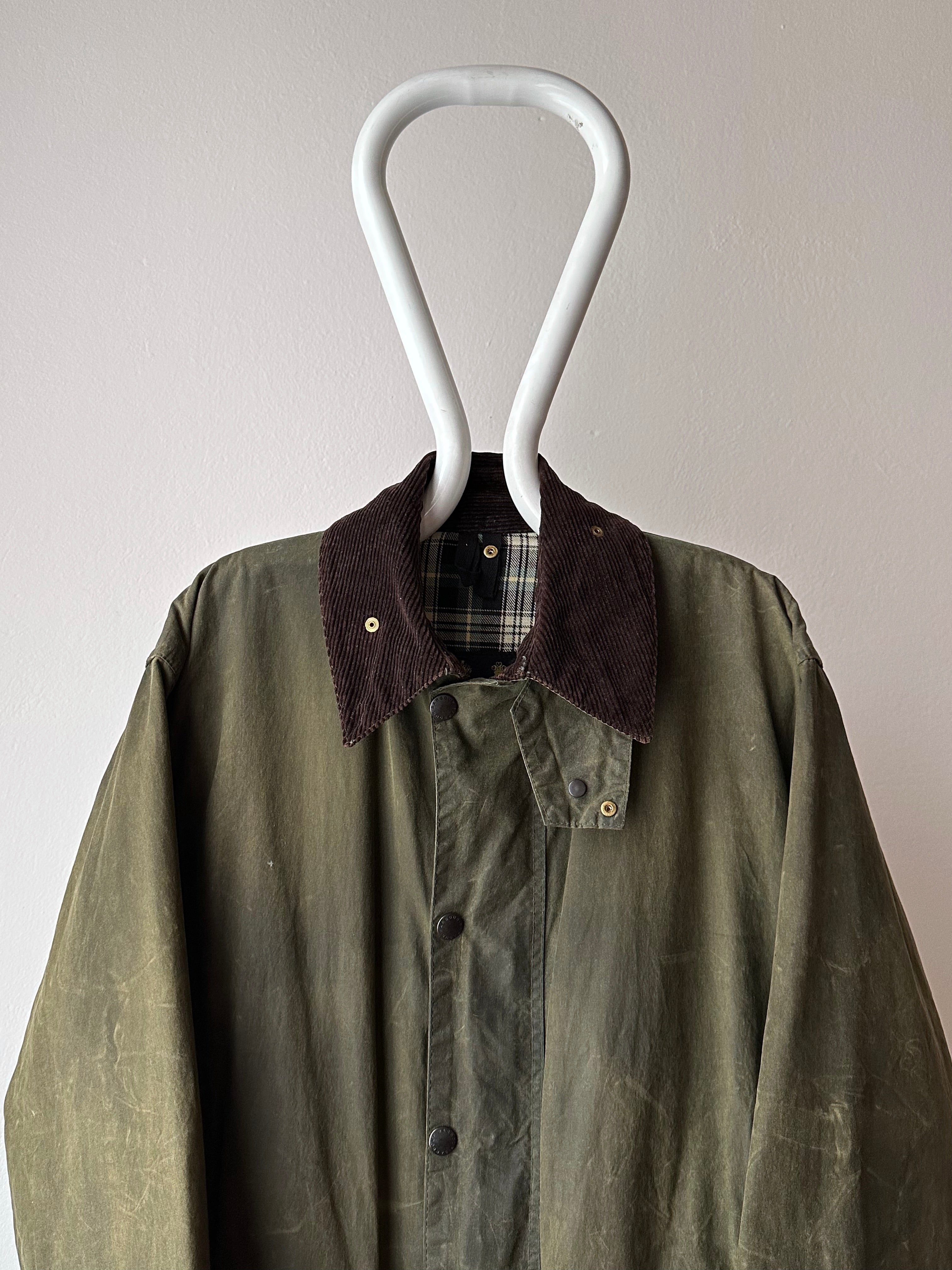 90s 古着 90年代 バブアー Barbour BORDER ボーダー 旧3ワラント 