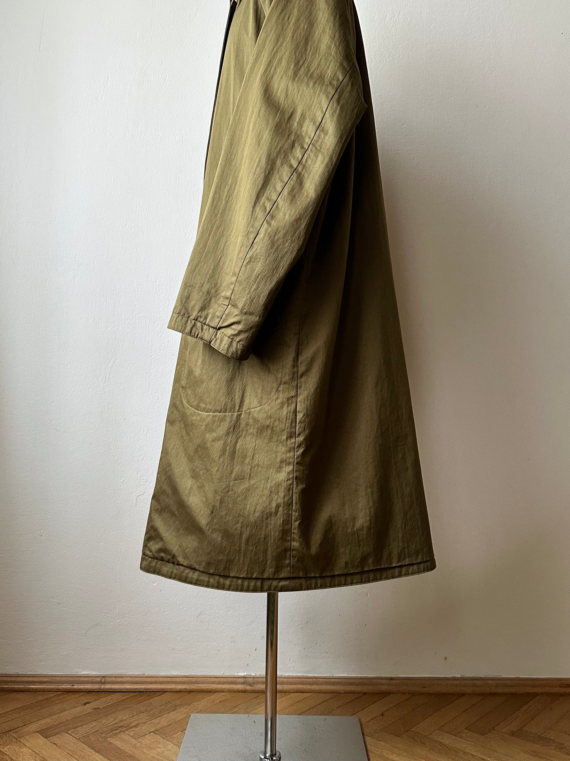 AW'90 1990's CP COMPANY Massimo osti reversible coat リバーシブル コート Vintage Toto Praha Vintage clothing store Antique shop Made in Italy Stone Island ストーンアイランド マッシモオスティ ヴィンテージ 古着屋 ユーロ古着 ヨーロッパ古着 90年代 Cotton Nylon コットン ナイロン コーデュロイ 90年 秋冬 Prague プラハ Rare レア Archive 