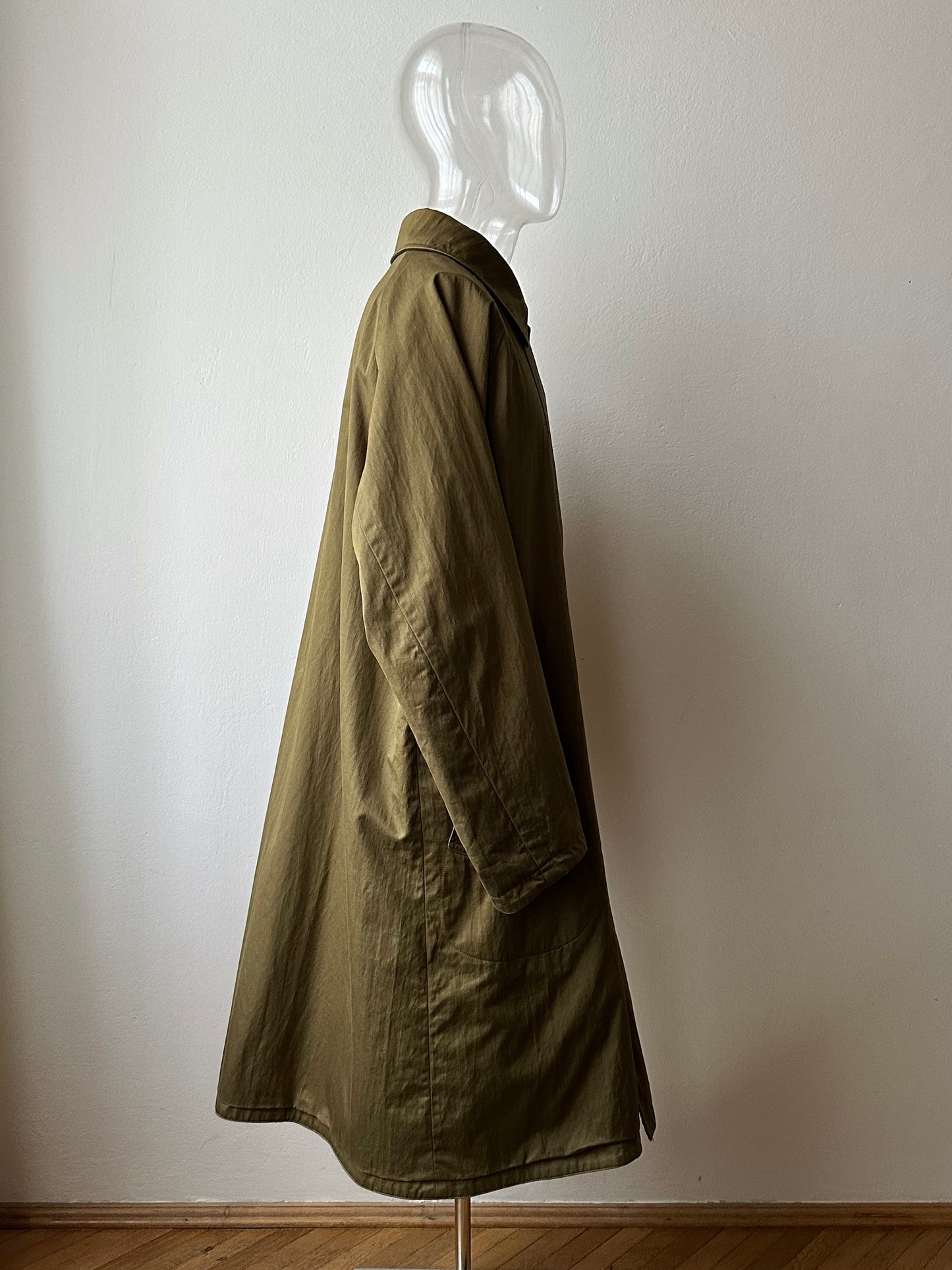 AW'90 1990's CP COMPANY Massimo osti reversible coat リバーシブル コート Vintage Toto Praha Vintage clothing store Antique shop Made in Italy Stone Island ストーンアイランド マッシモオスティ ヴィンテージ 古着屋 ユーロ古着 ヨーロッパ古着 90年代 Cotton Nylon コットン ナイロン コーデュロイ 90年 秋冬 Prague プラハ Rare レア Archive 