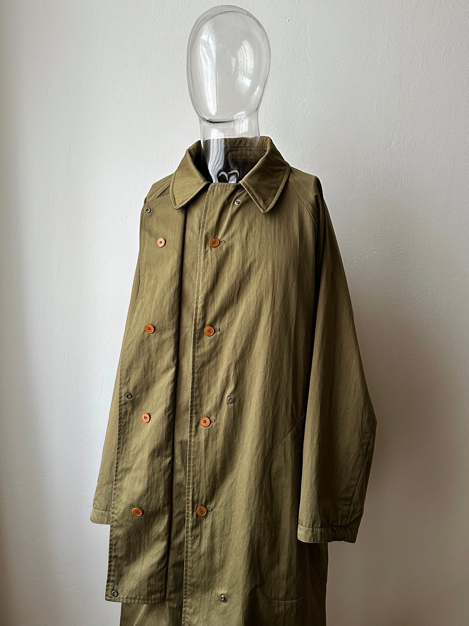 AW'90 1990's CP COMPANY Massimo osti reversible coat リバーシブル コート Vintage Toto Praha Vintage clothing store Antique shop Made in Italy Stone Island ストーンアイランド マッシモオスティ ヴィンテージ 古着屋 ユーロ古着 ヨーロッパ古着 90年代 Cotton Nylon コットン ナイロン コーデュロイ 90年 秋冬 Prague プラハ Rare レア Archive 