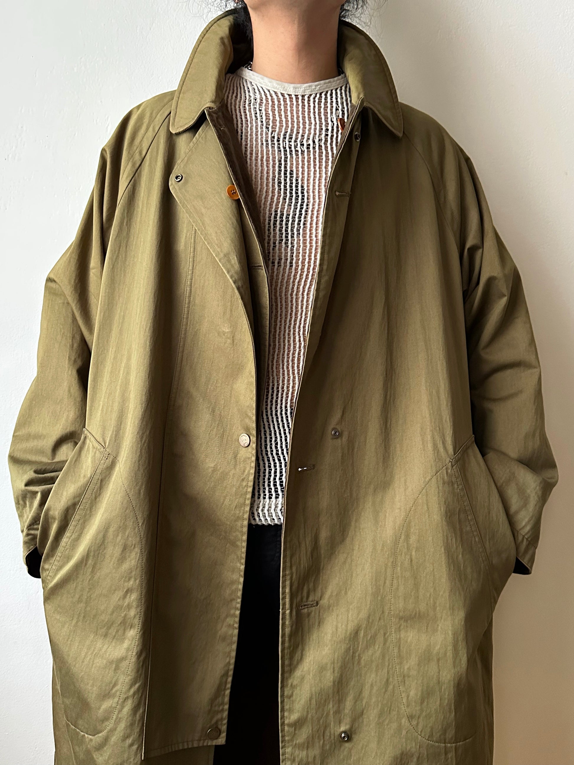 AW'90 1990's CP COMPANY Massimo osti reversible coat リバーシブル コート Vintage Toto Praha Vintage clothing store Antique shop Made in Italy Stone Island ストーンアイランド マッシモオスティ ヴィンテージ 古着屋 ユーロ古着 ヨーロッパ古着 90年代 Cotton Nylon コットン ナイロン コーデュロイ 90年 秋冬 Prague プラハ Rare レア Archive 