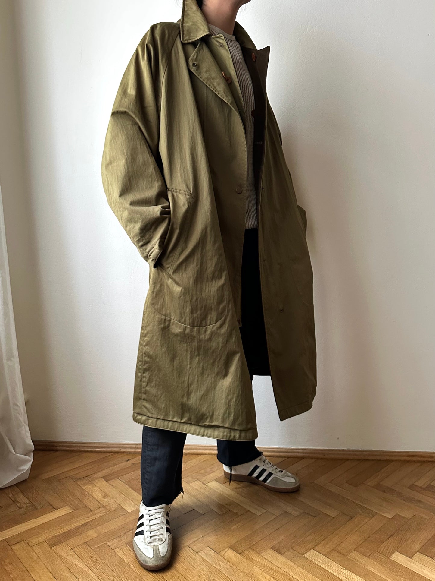 AW'90 1990's CP COMPANY Massimo osti reversible coat リバーシブル コート Vintage Toto Praha Vintage clothing store Antique shop Made in Italy Stone Island ストーンアイランド マッシモオスティ ヴィンテージ 古着屋 ユーロ古着 ヨーロッパ古着 90年代 Cotton Nylon コットン ナイロン コーデュロイ 90年 秋冬 Prague プラハ Rare レア Archive 
