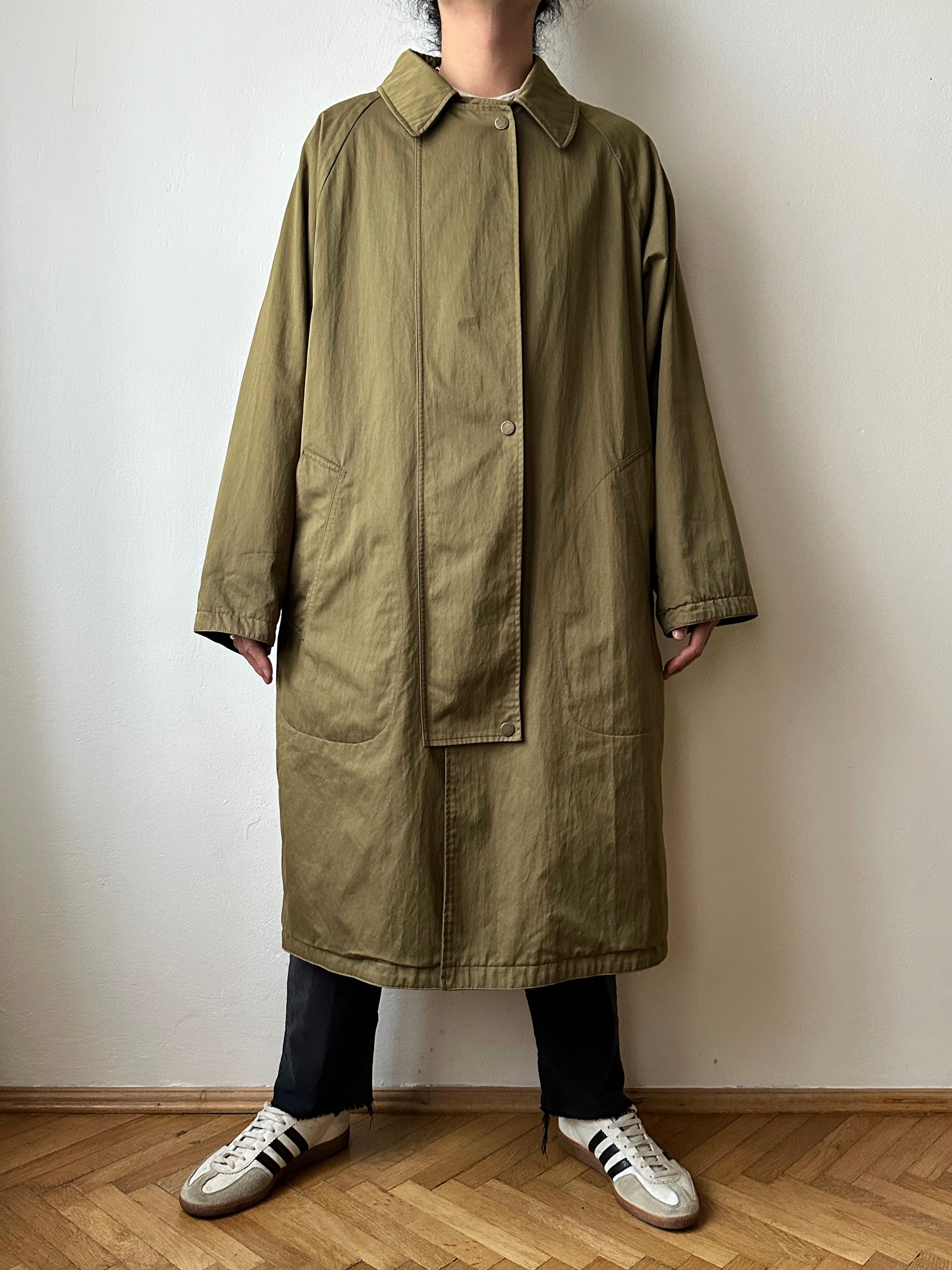 AW'90 1990's CP COMPANY Massimo osti reversible coat リバーシブル コート Vintage Toto Praha Vintage clothing store Antique shop Made in Italy Stone Island ストーンアイランド マッシモオスティ ヴィンテージ 古着屋 ユーロ古着 ヨーロッパ古着 90年代 Cotton Nylon コットン ナイロン コーデュロイ 90年 秋冬 Prague プラハ Rare レア Archive 