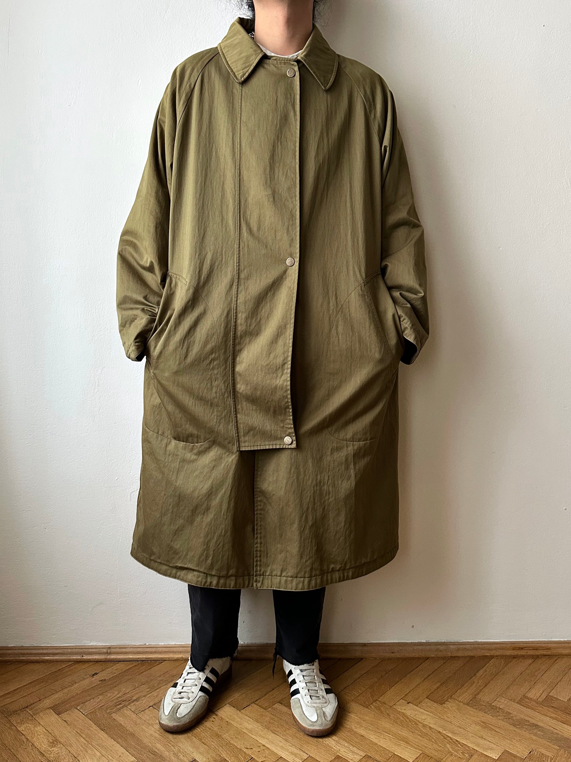 AW'90 1990's CP COMPANY Massimo osti reversible coat リバーシブル コート Vintage Toto Praha Vintage clothing store Antique shop Made in Italy Stone Island ストーンアイランド マッシモオスティ ヴィンテージ 古着屋 ユーロ古着 ヨーロッパ古着 90年代 Cotton Nylon コットン ナイロン コーデュロイ 90年 秋冬 Prague プラハ Rare レア Archive 