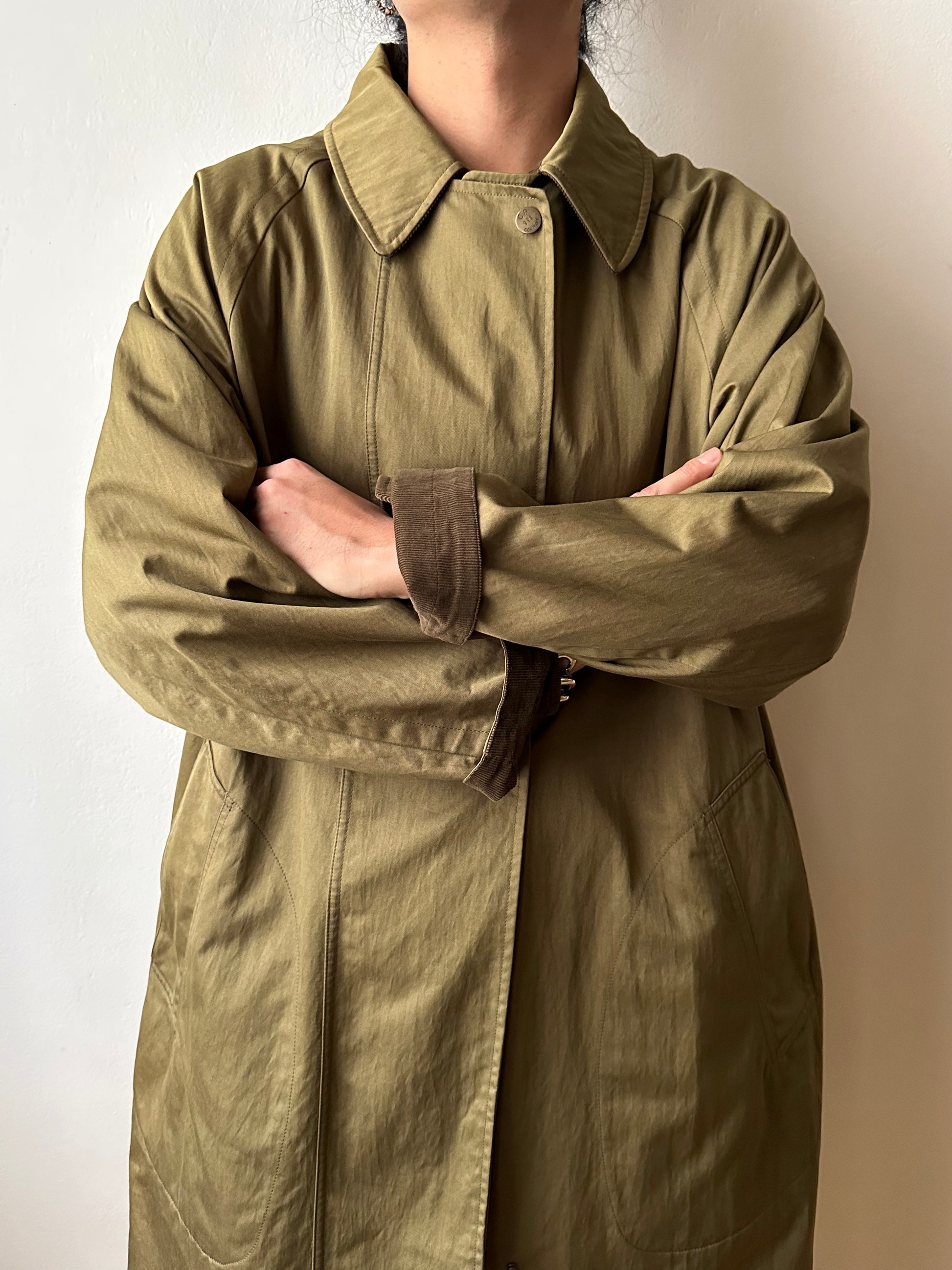 AW'90 1990's CP COMPANY Massimo osti reversible coat リバーシブル コート Vintage Toto Praha Vintage clothing store Antique shop Made in Italy Stone Island ストーンアイランド マッシモオスティ ヴィンテージ 古着屋 ユーロ古着 ヨーロッパ古着 90年代 Cotton Nylon コットン ナイロン コーデュロイ 90年 秋冬 Prague プラハ Rare レア Archive 