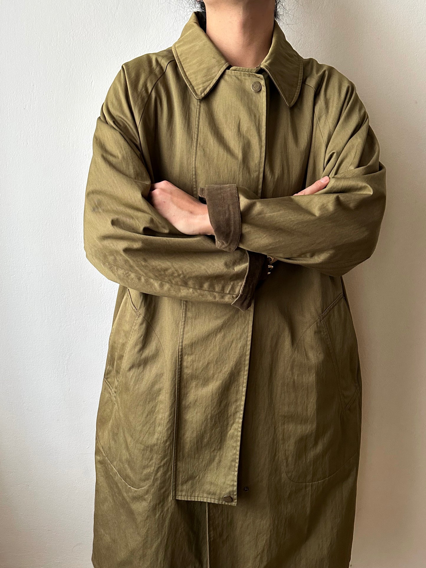 AW'90 1990's CP COMPANY Massimo osti reversible coat リバーシブル コート Vintage Toto Praha Vintage clothing store Antique shop Made in Italy Stone Island ストーンアイランド マッシモオスティ ヴィンテージ 古着屋 ユーロ古着 ヨーロッパ古着 90年代 Cotton Nylon コットン ナイロン コーデュロイ 90年 秋冬 Prague プラハ Rare レア Archive 