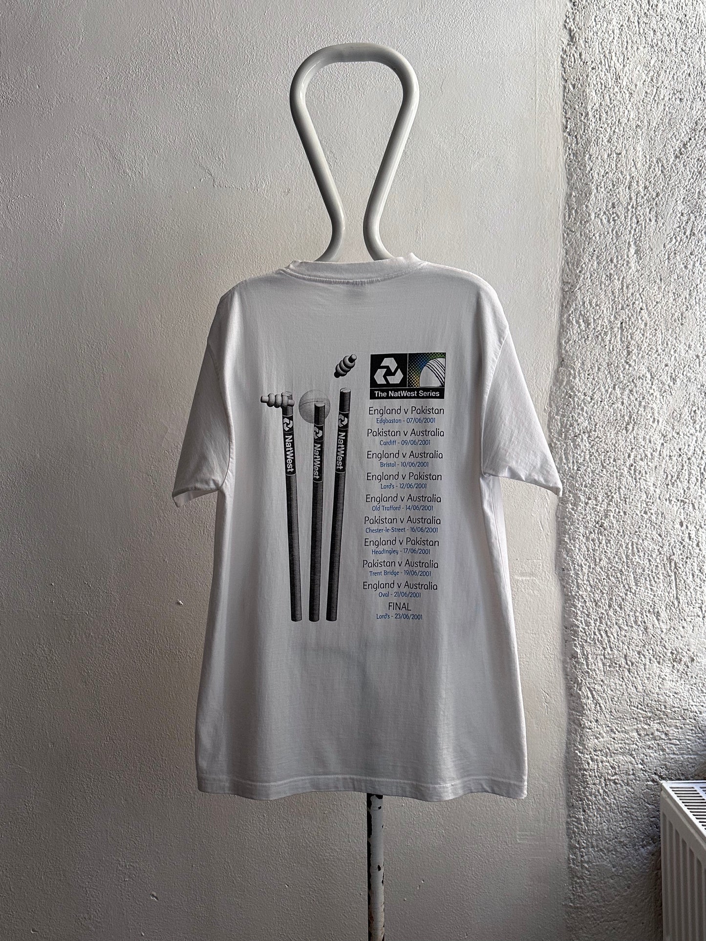 2001 NatWest Series cricket Tee - L