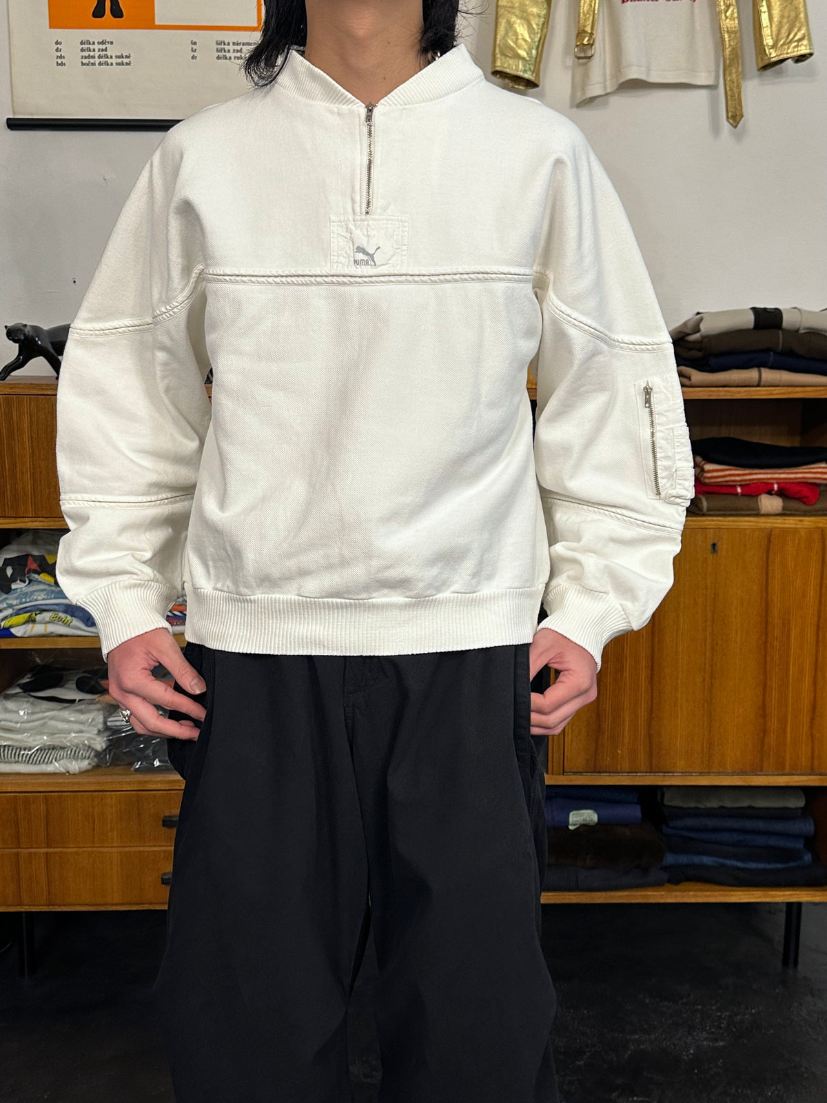 1980s-90s Puma Cotton top - M-L