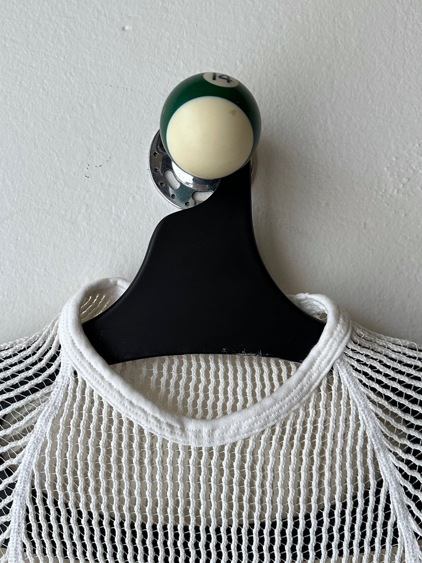 Deadstock 1970-80s Danish army mesh top 2-pack