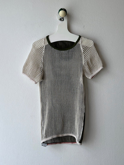 Deadstock 1970-80s Danish army mesh top 2-pack