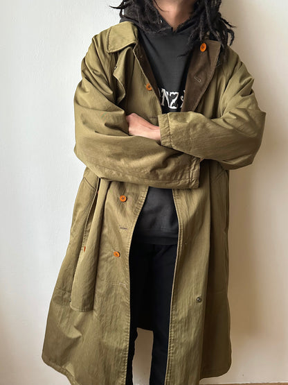 AW'90 1990's CP COMPANY Massimo osti reversible coat リバーシブル コート Vintage Toto Praha Vintage clothing store Antique shop Made in Italy Stone Island ストーンアイランド マッシモオスティ ヴィンテージ 古着屋 ユーロ古着 ヨーロッパ古着 90年代 Cotton Nylon コットン ナイロン コーデュロイ 90年 秋冬 Prague プラハ Rare レア Archive 