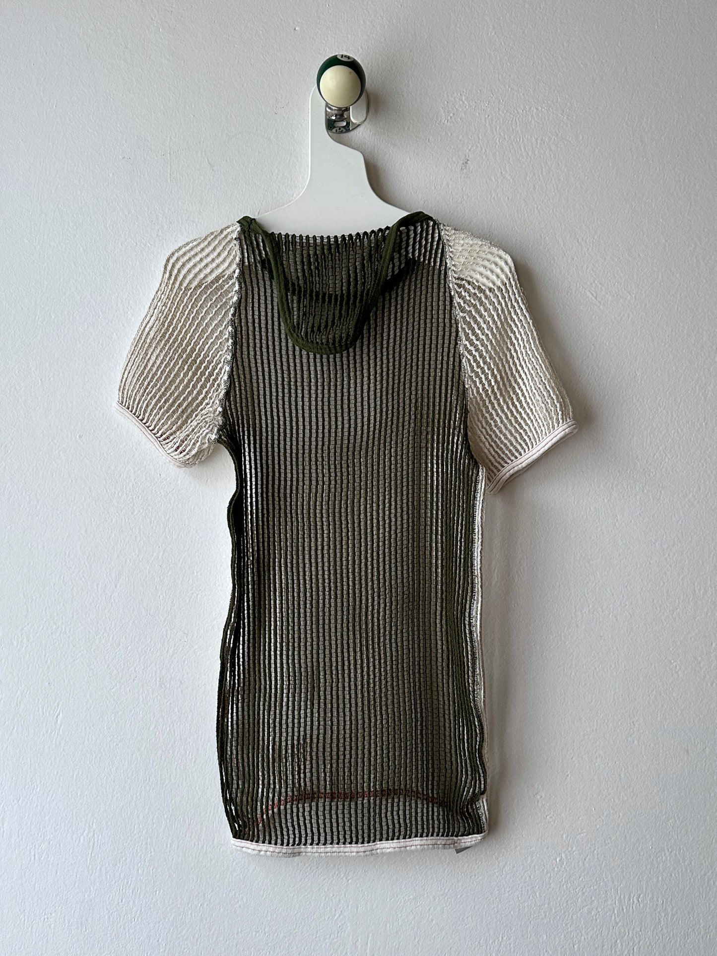 Deadstock 1970-80s Danish army mesh top 2-pack