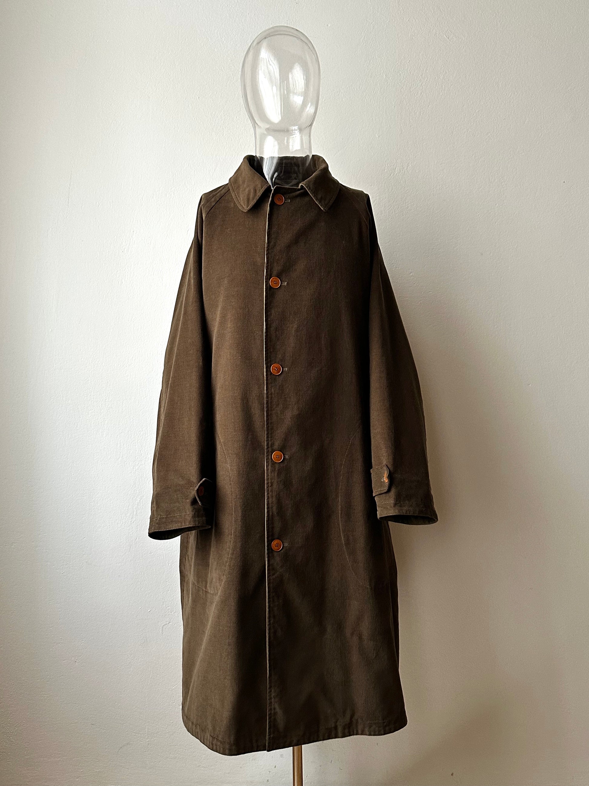 AW'90 1990's CP COMPANY Massimo osti reversible coat リバーシブル コート Vintage Toto Praha Vintage clothing store Antique shop Made in Italy Stone Island ストーンアイランド マッシモオスティ ヴィンテージ 古着屋 ユーロ古着 ヨーロッパ古着 90年代 Cotton Nylon コットン ナイロン コーデュロイ 90年 秋冬 Prague プラハ Rare レア Archive 