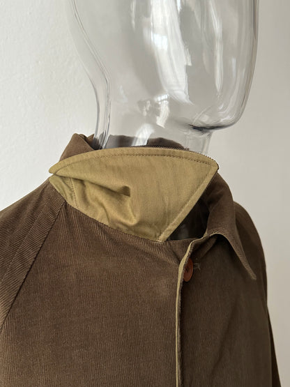 AW'90 1990's CP COMPANY Massimo osti reversible coat リバーシブル コート Vintage Toto Praha Vintage clothing store Antique shop Made in Italy Stone Island ストーンアイランド マッシモオスティ ヴィンテージ 古着屋 ユーロ古着 ヨーロッパ古着 90年代 Cotton Nylon コットン ナイロン コーデュロイ 90年 秋冬 Prague プラハ Rare レア Archive 