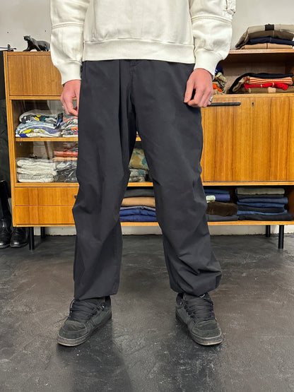 Black cotton  overtrousers