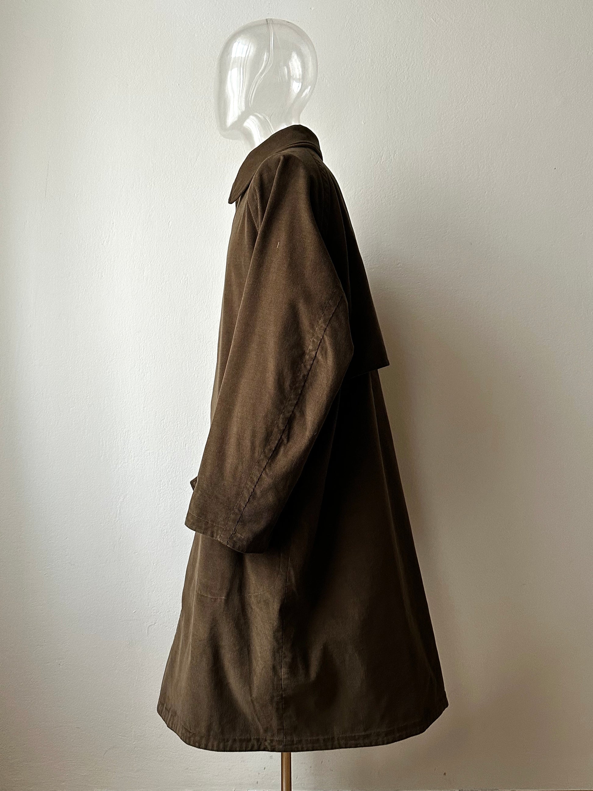 AW'90 1990's CP COMPANY Massimo osti reversible coat リバーシブル コート Vintage Toto Praha Vintage clothing store Antique shop Made in Italy Stone Island ストーンアイランド マッシモオスティ ヴィンテージ 古着屋 ユーロ古着 ヨーロッパ古着 90年代 Cotton Nylon コットン ナイロン コーデュロイ 90年 秋冬 Prague プラハ Rare レア Archive 