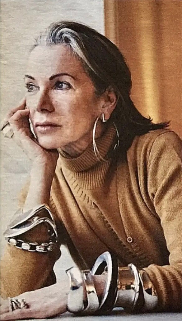 African silver armband