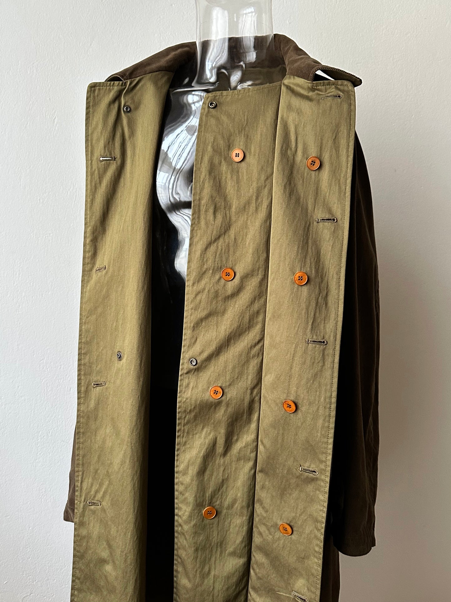 AW'90 1990's CP COMPANY Massimo osti reversible coat リバーシブル コート Vintage Toto Praha Vintage clothing store Antique shop Made in Italy Stone Island ストーンアイランド マッシモオスティ ヴィンテージ 古着屋 ユーロ古着 ヨーロッパ古着 90年代 Cotton Nylon コットン ナイロン コーデュロイ 90年 秋冬 Prague プラハ Rare レア Archive 