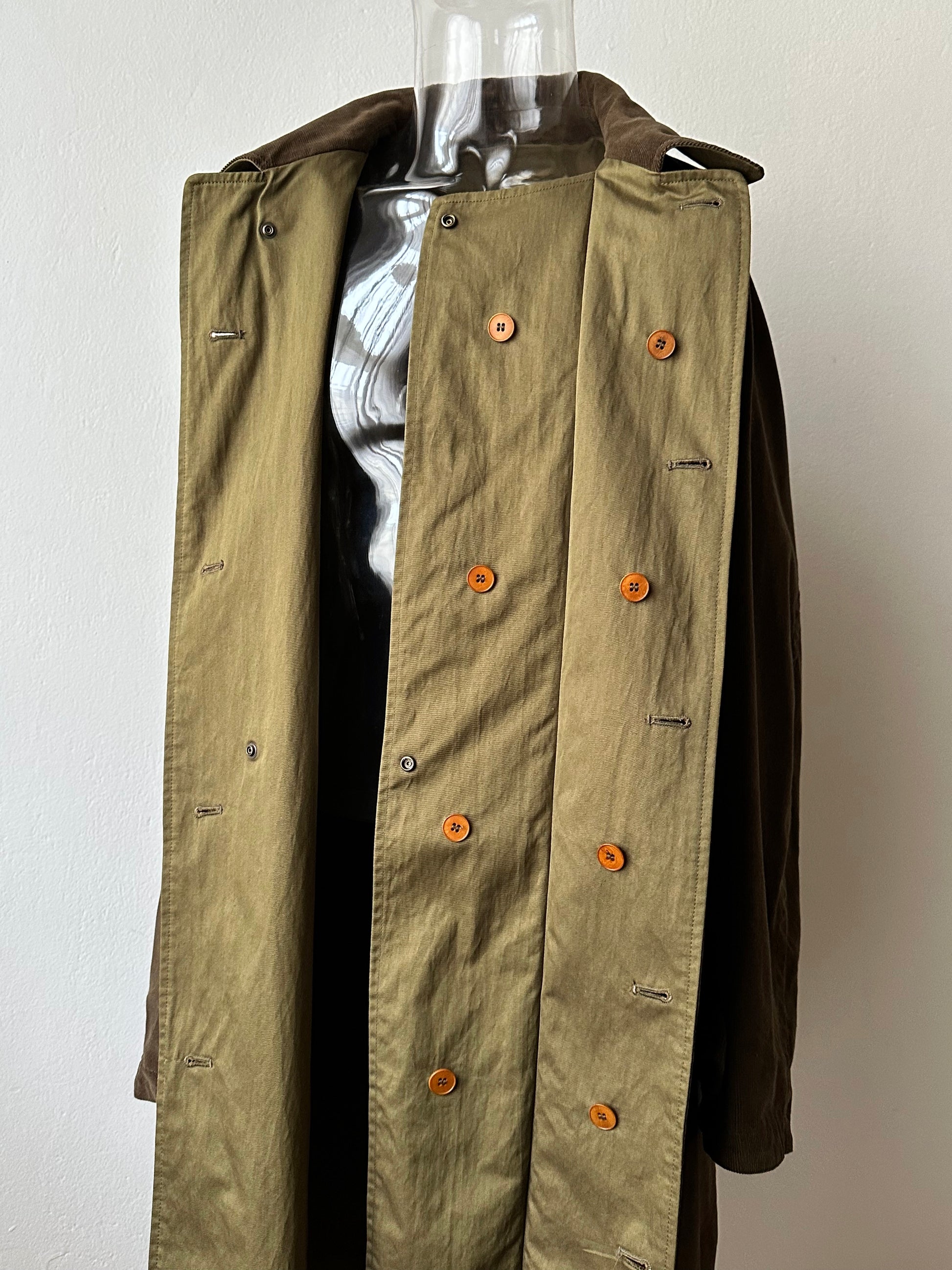 AW'90 1990's CP COMPANY Massimo osti reversible coat リバーシブル コート Vintage Toto Praha Vintage clothing store Antique shop Made in Italy Stone Island ストーンアイランド マッシモオスティ ヴィンテージ 古着屋 ユーロ古着 ヨーロッパ古着 90年代 Cotton Nylon コットン ナイロン コーデュロイ 90年 秋冬 Prague プラハ Rare レア Archive 