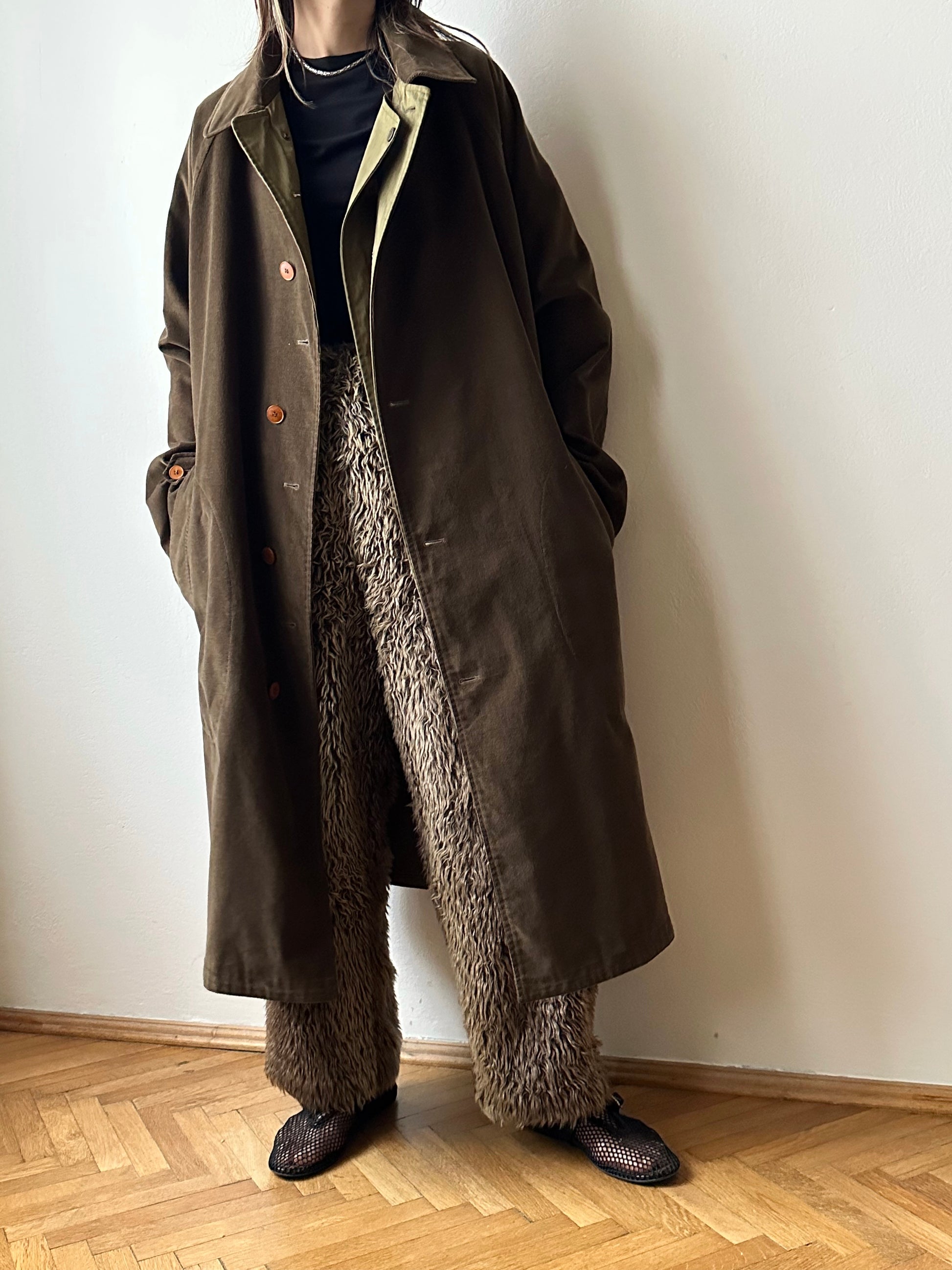 AW'90 1990's CP COMPANY Massimo osti reversible coat リバーシブル コート Vintage Toto Praha Vintage clothing store Antique shop Made in Italy Stone Island ストーンアイランド マッシモオスティ ヴィンテージ 古着屋 ユーロ古着 ヨーロッパ古着 90年代 Cotton Nylon コットン ナイロン コーデュロイ 90年 秋冬 Prague プラハ Rare レア Archive 