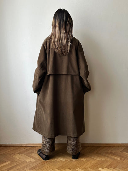 AW'90 1990's CP COMPANY Massimo osti reversible coat リバーシブル コート Vintage Toto Praha Vintage clothing store Antique shop Made in Italy Stone Island ストーンアイランド マッシモオスティ ヴィンテージ 古着屋 ユーロ古着 ヨーロッパ古着 90年代 Cotton Nylon コットン ナイロン コーデュロイ 90年 秋冬 Prague プラハ Rare レア Archive 