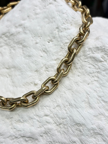 Danish heavy iron gold chain