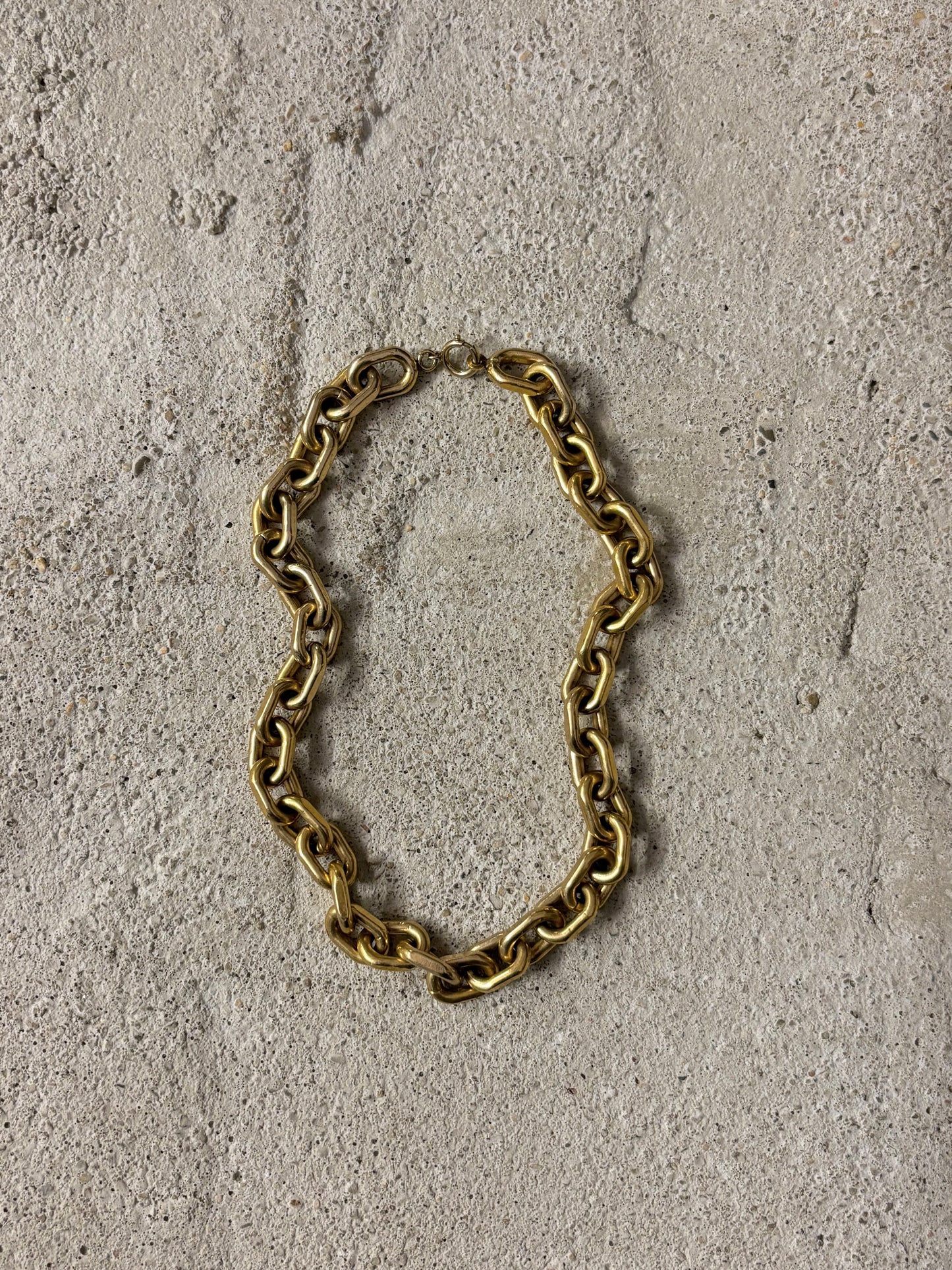 Danish heavy iron gold chain