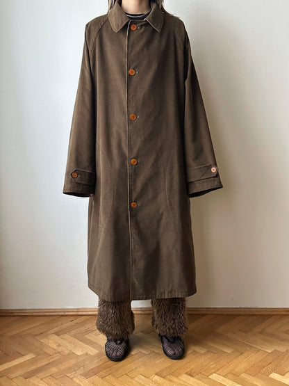 AW'90 1990's CP COMPANY Massimo osti reversible coat リバーシブル コート Vintage Toto Praha Vintage clothing store Antique shop Made in Italy Stone Island ストーンアイランド マッシモオスティ ヴィンテージ 古着屋 ユーロ古着 ヨーロッパ古着 90年代 Cotton Nylon コットン ナイロン コーデュロイ 90年 秋冬 Prague プラハ Rare レア Archive 