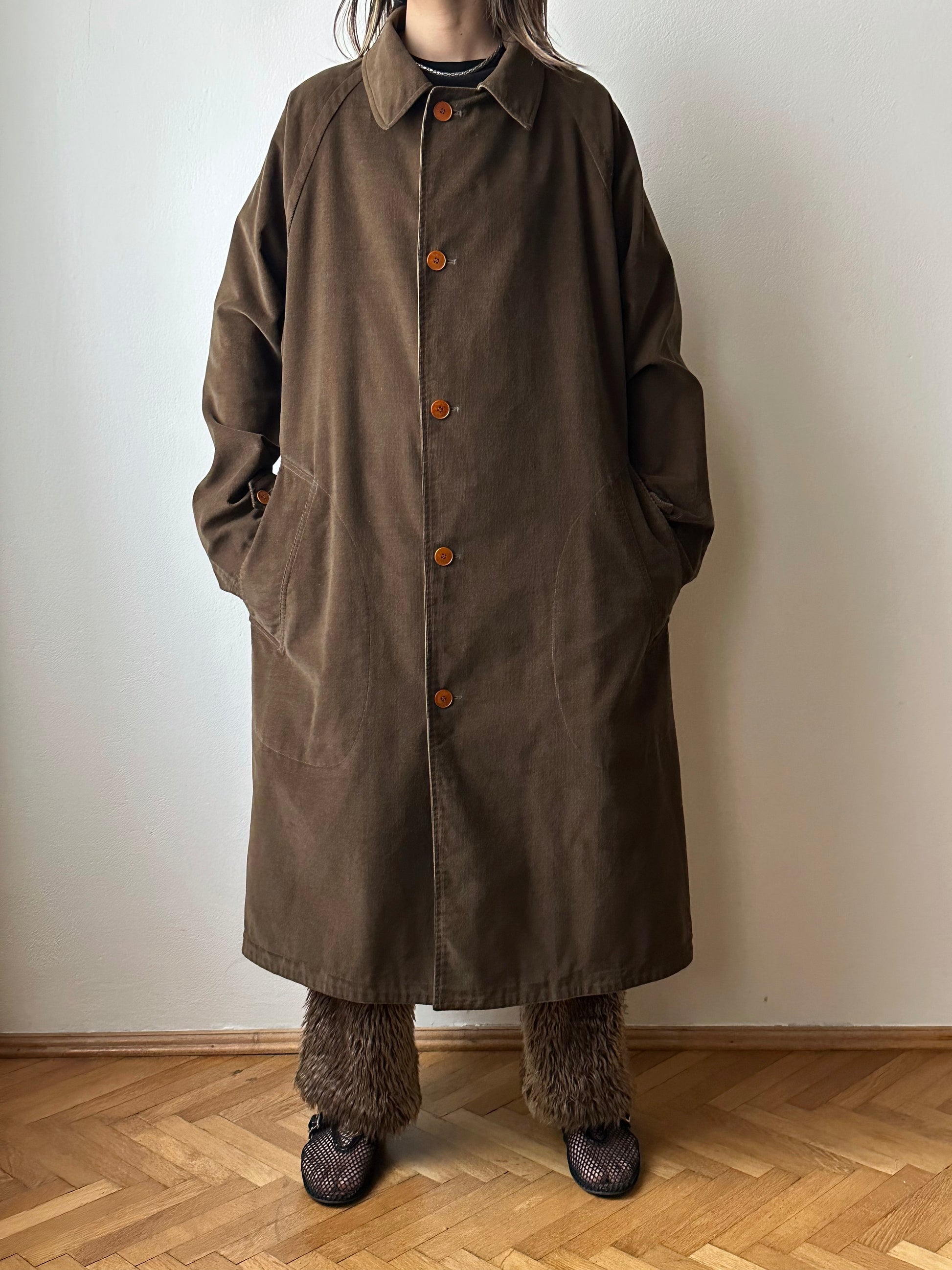 AW'90 1990's CP COMPANY Massimo osti reversible coat リバーシブル コート Vintage Toto Praha Vintage clothing store Antique shop Made in Italy Stone Island ストーンアイランド マッシモオスティ ヴィンテージ 古着屋 ユーロ古着 ヨーロッパ古着 90年代 Cotton Nylon コットン ナイロン コーデュロイ 90年 秋冬 Prague プラハ Rare レア Archive 